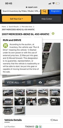 Mercedes-Benz GL cena 48000 przebieg: 215000, rok produkcji 2007 z Warszawa małe 742